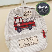 Load image into Gallery viewer, Firetruck Applique SS - Sewing Seeds