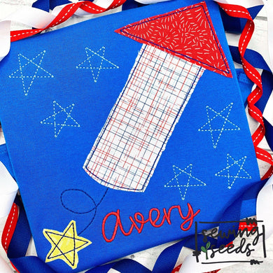 Firework with Stars Applique SS - Sewing Seeds