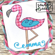 Load image into Gallery viewer, Flamingo Applique SS - Sewing Seeds