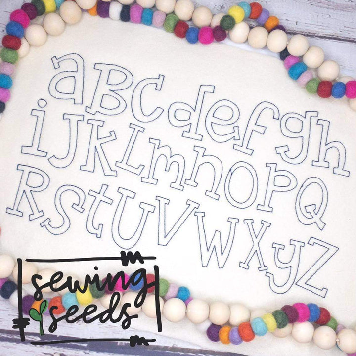 Funky Seeds Applique Font – Sewing Seeds