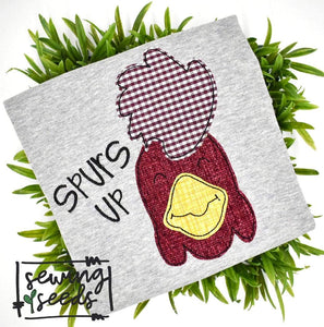 Gamecock BOY Applique SS - Sewing Seeds