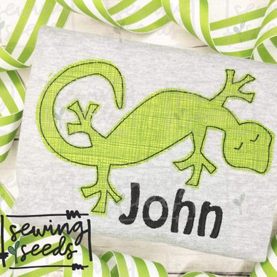 Gecko Applique SS - Sewing Seeds