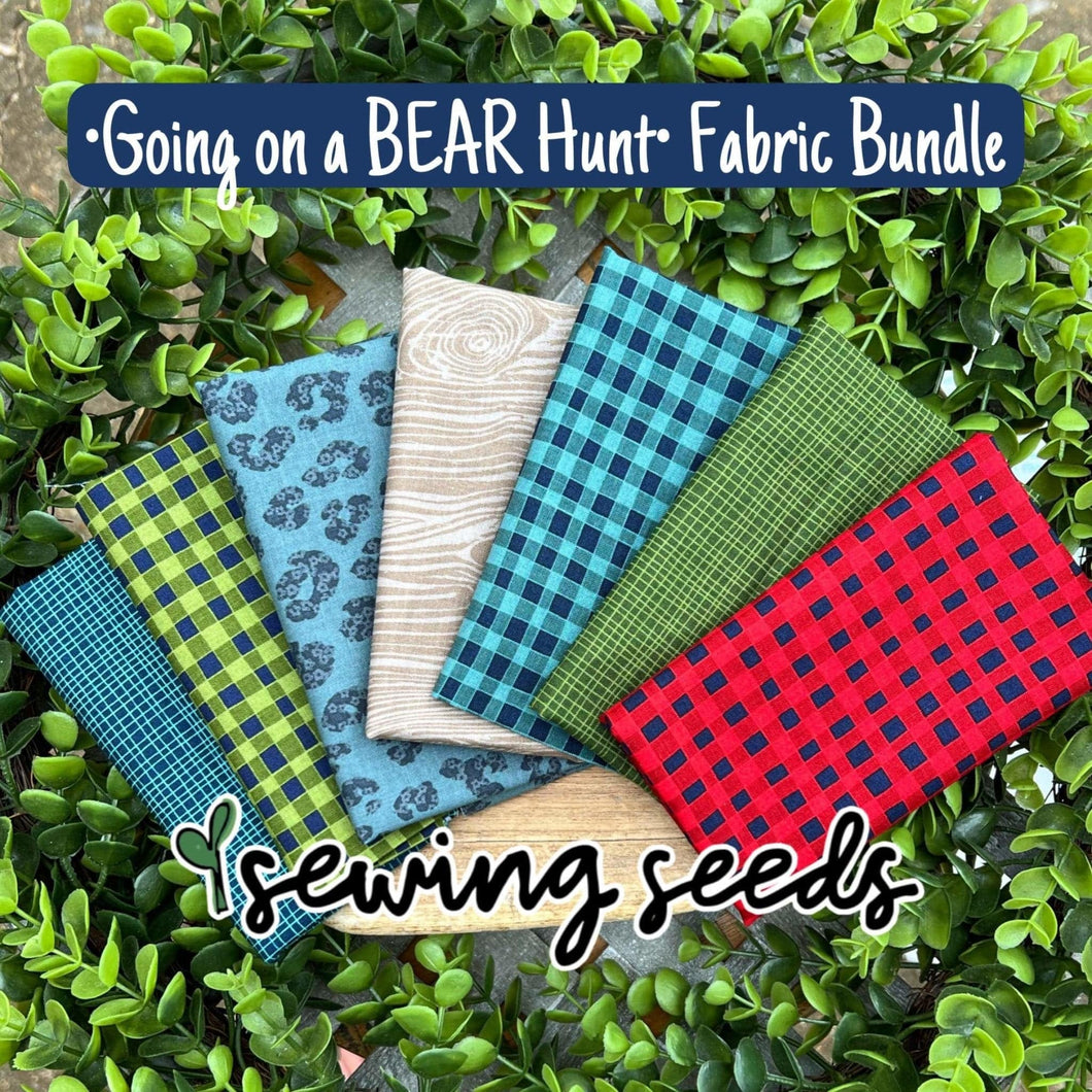 Going on a BEAR Hunt Fabric Bundle (1/4 yard cuts of each pattern) - Sewing Seeds