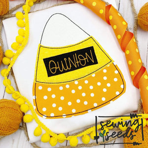 Halloween Candy Corn Applique SS - Sewing Seeds