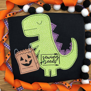Halloween Dino Applique SS - Sewing Seeds