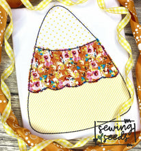 Load image into Gallery viewer, Halloween Scalloped Candy Corn Applique SS - Sewing Seeds