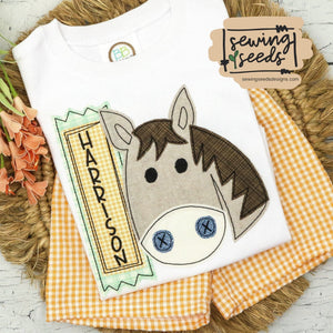Horse BOY Applique SS - Sewing Seeds