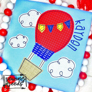 Hot Air Balloon Applique SS - Sewing Seeds