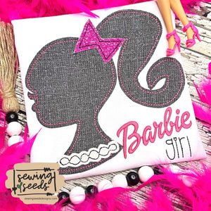 Inspired Barbie (EXCLUSIVE) Applique Design - Sewing Seeds