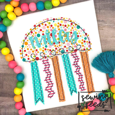 Jelly Fish Applique SS - Sewing Seeds