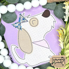 Load image into Gallery viewer, June GIRL Dog Applique SS - Sewing Seeds