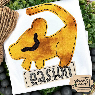 Lion King Applique SS - Sewing Seeds