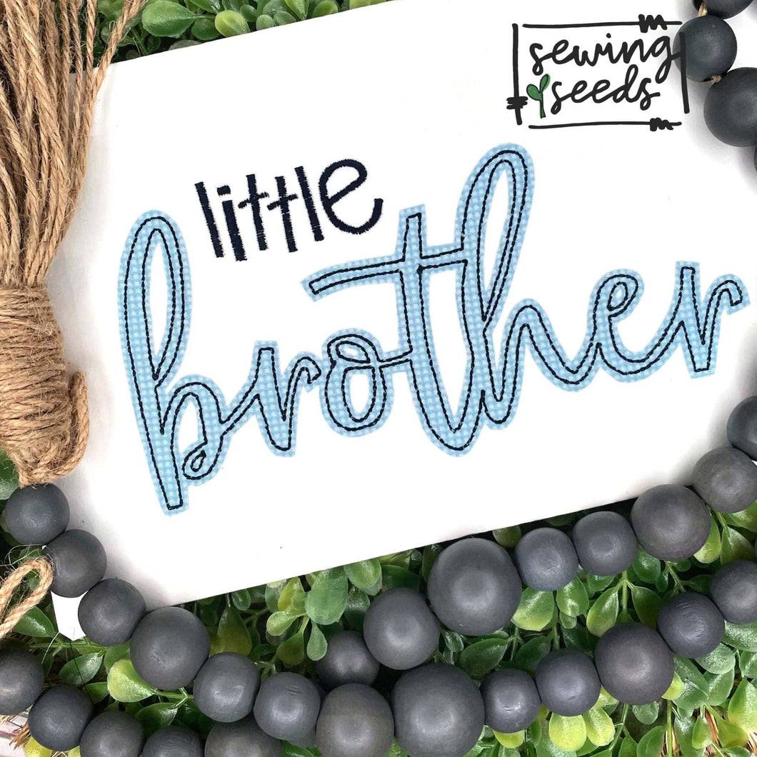 Little Brother Applique SS - Sewing Seeds