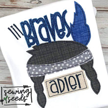 Load image into Gallery viewer, Little Indian Applique SS - Sewing Seeds
