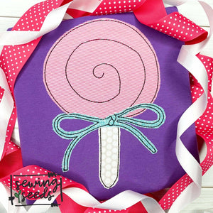 Lollipop Candy Applique SS - Sewing Seeds