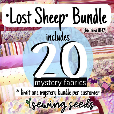 Lost Sheep Fabric Bundle (1/4 yard cuts of each pattern) Matthew 18:12 - Sewing Seeds
