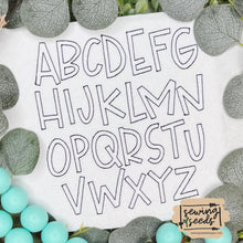Load image into Gallery viewer, Mango Seeds Applique Font - Sewing Seeds