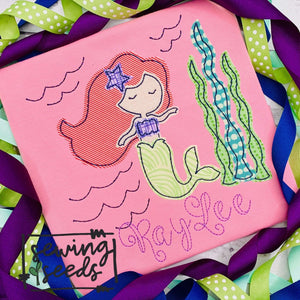 Mermaid Applique SS - Sewing Seeds
