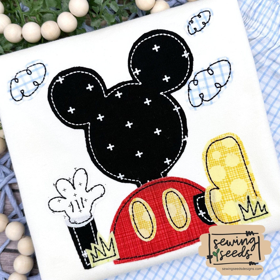 Mickey Club House Applique SS - Sewing Seeds