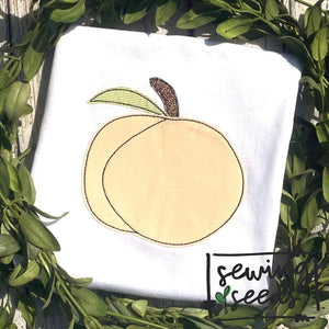 Peach Applique SS - Sewing Seeds