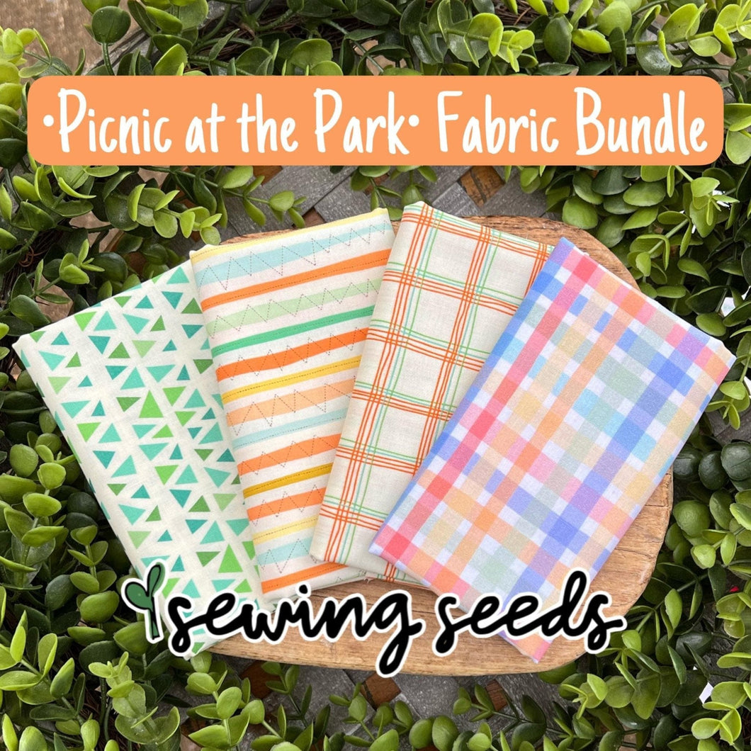 Picnic at the Park Fabric Bundle (1/4 yard cuts of each pattern) - Sewing Seeds