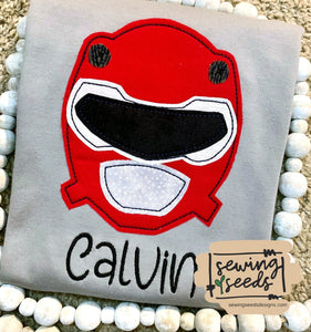 Power Ranger Applique - Sewing Seeds