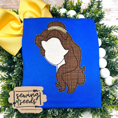 Princess Belle Applique - Sewing Seeds