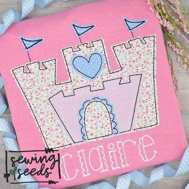 Princess Castle Applique SS - Sewing Seeds