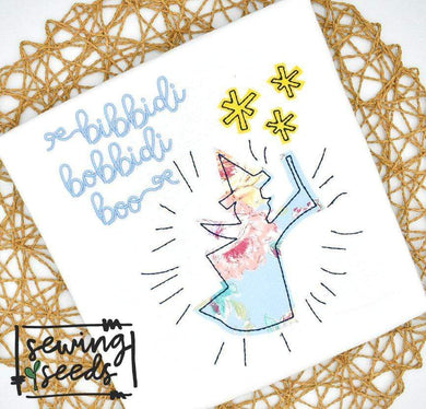 Princess Fairy Mother Applique SS - Sewing Seeds