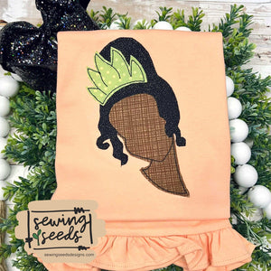 Princess Tiana Applique - Sewing Seeds