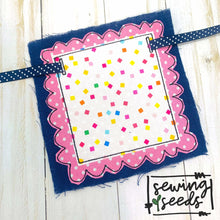 Load image into Gallery viewer, Scalloped Banner Applique SS - Sewing Seeds