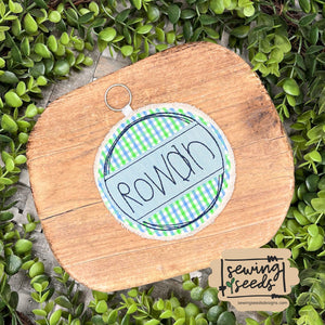 Scribble Circle with Name Box TAG SS - Sewing Seeds