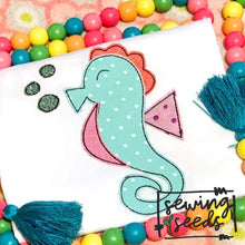 Load image into Gallery viewer, Sea Horse Applique SS - Sewing Seeds