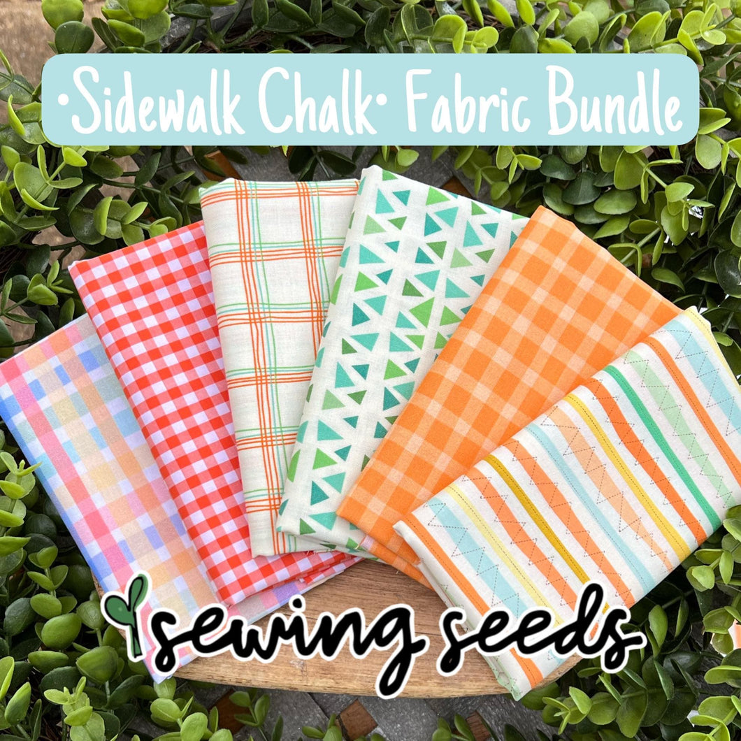 Sidewalk Chalk Fabric Bundle (1/4 yard cuts of each pattern) - Sewing Seeds