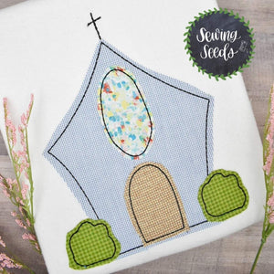 Simple Church Applique SS - Sewing Seeds