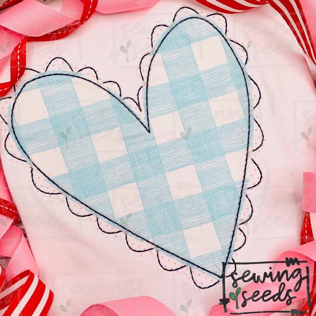 Simple Heart Applique SS - Sewing Seeds