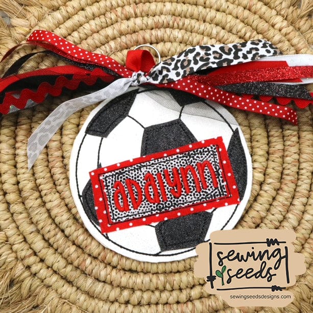 Soccer BAG TAG SS - Sewing Seeds