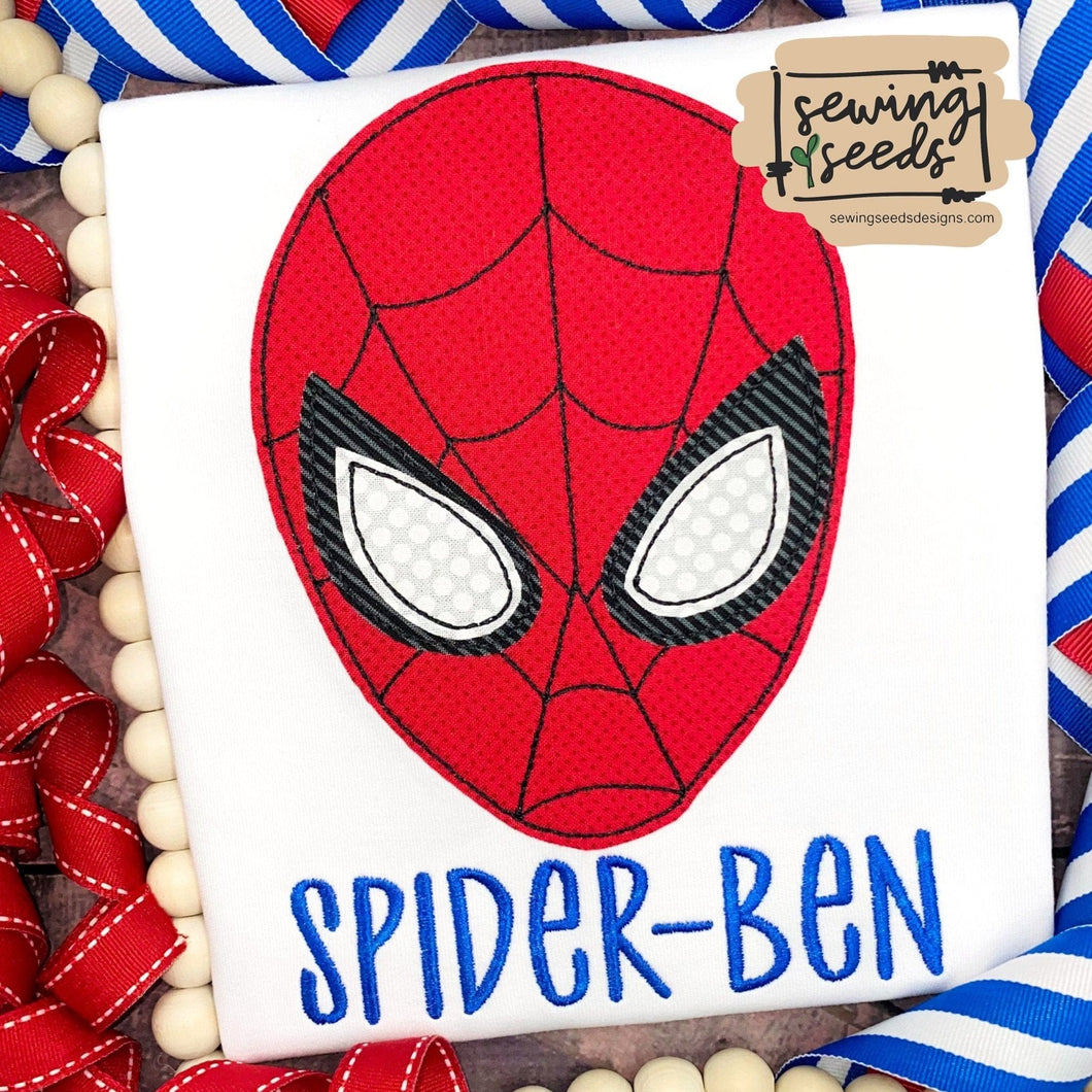 Superhero Spiderman Applique - Sewing Seeds