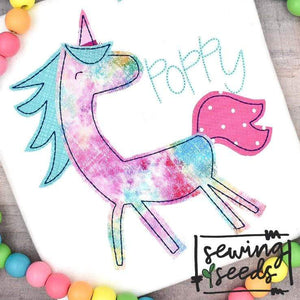 Unicorn Applique SS - Sewing Seeds