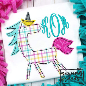 Unicorn Applique SS - Sewing Seeds