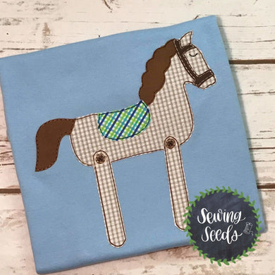 Vintage Horse Applique SS - Sewing Seeds