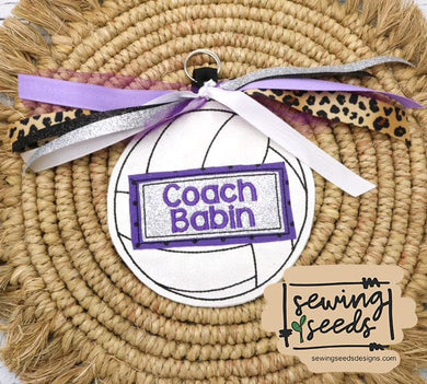 Volleyball BAG TAG SS - Sewing Seeds